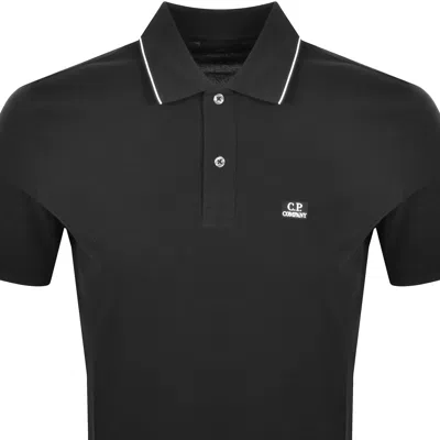 C.p. Company Cp Company Polo T Shirt Black In Black