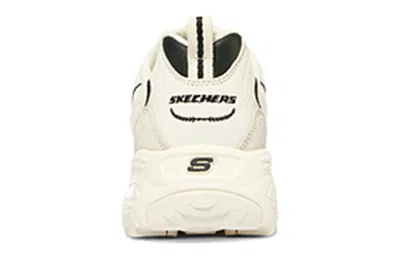 Skechers D'lites 1.0 'creamwhite Black' In White