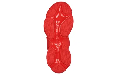 Balenciaga (wmns)  Allover Logo Triple S Sports Shoes Red