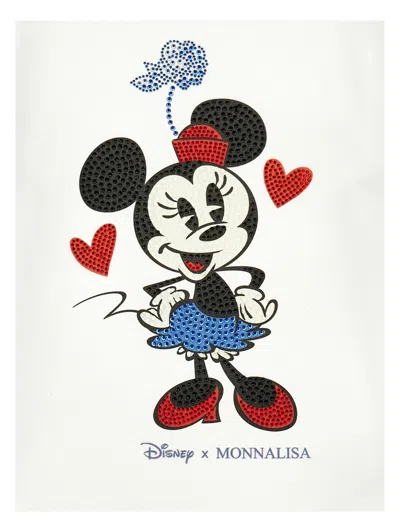 Monnalisa Kids' Minnie T-shirt In White