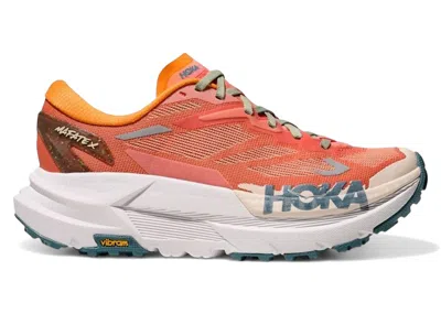 Pre-owned Hoka Mafate X (women's) Sneakers In Feldspar/mountain Fog