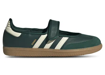 Pre-owned Adidas Originals Samba Jane Green White Gum (women's) Sneakers In Collegiate Green/gum 3/cream White