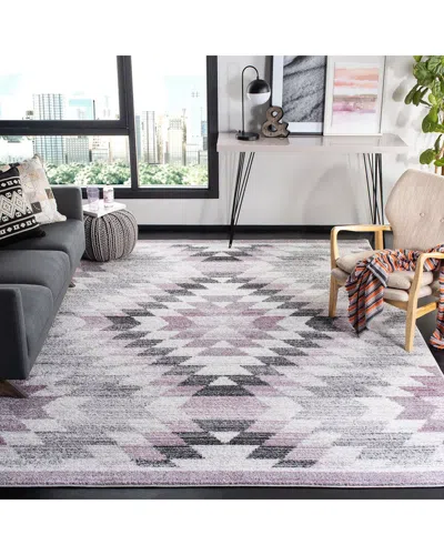 Safavieh Adirondack Zahra Power Loomed Rug Plum / Ivory In Multi