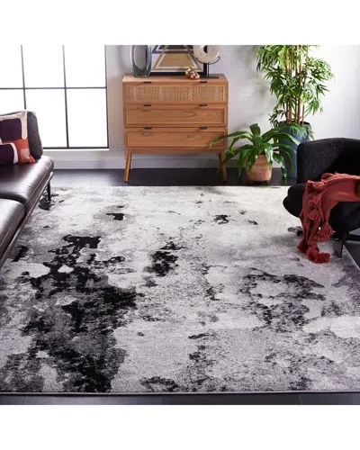 Safavieh Adirondack Mistral Power Loomed Rug Grey / Black In Gray
