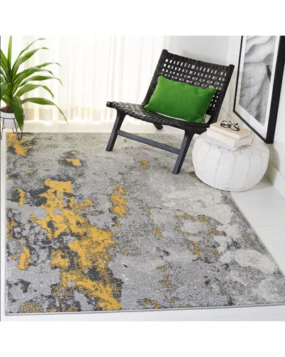 Safavieh Adirondack Tintara Power Loomed Rug Grey / Yellow In Gray