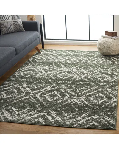 Safavieh Adirondack Ravion Power Loomed Rug Dark Green / Iv In Green