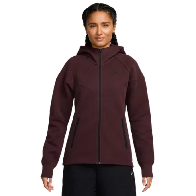 Nike Women's Sportswear Tech Fleece Windrunner Full-zip Hoodie In Burgundy