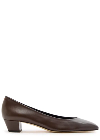 Aeyde Helia 35 Leather Pumps In Brown