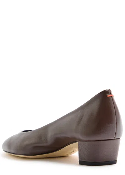 Aeyde Helia 35 Leather Pumps In Brown