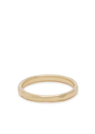 Astrid & Miyu Textured 18kt Gold-plated Ring In Gold