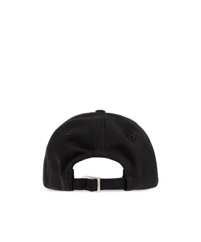 Jacquemus Gadjo Logo-embellished Cotton-twill Baseball Cap In Black