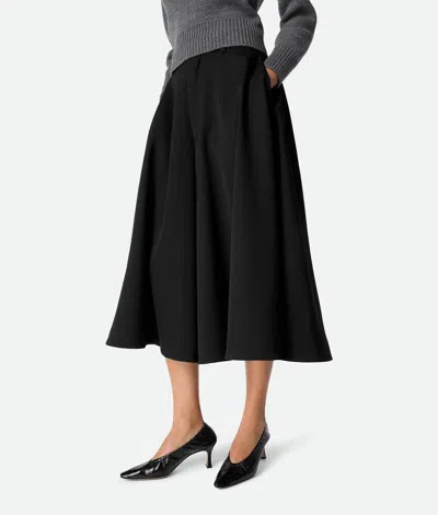 Bottega Veneta Sofia Black Patent Leather Elastic Ballerina With Heel In Multi