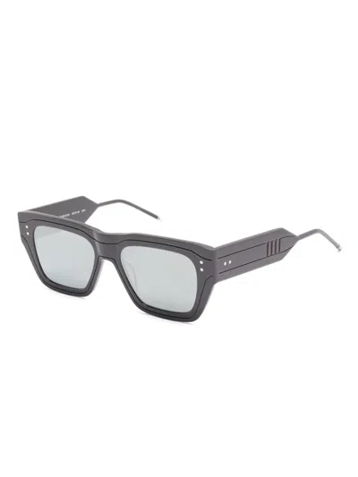Thom Browne Rectangle-frame Sunglasses In Black
