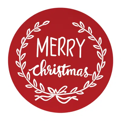 Melrose International Cut Metal Merry Christmas Plaque 20"d - Red
