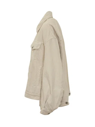 Haikure Button Casual Jacket In Neutral