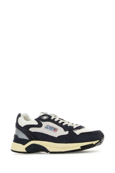 Autry Hyperway Lowsuebic Mesh Spblu Silv Sneakers In Multi