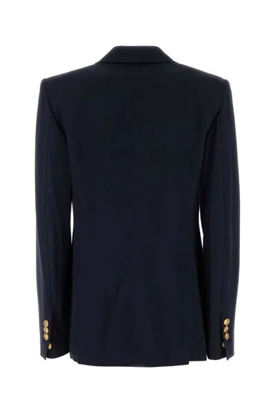Dsquared2 Wool Blazer With Button Cuffs And Chest Pocket In Blue