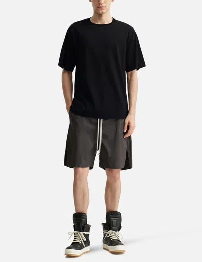 Rick Owens Boxers Drawstring Split Shorts In Black