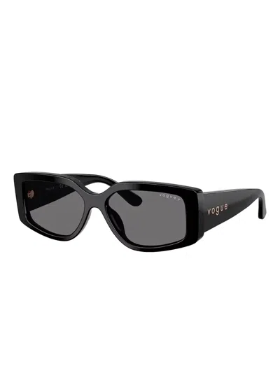 Vogue Eyewear Rectangle-frame Sunglasses In Black