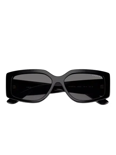 Vogue Eyewear Rectangle-frame Sunglasses In Black