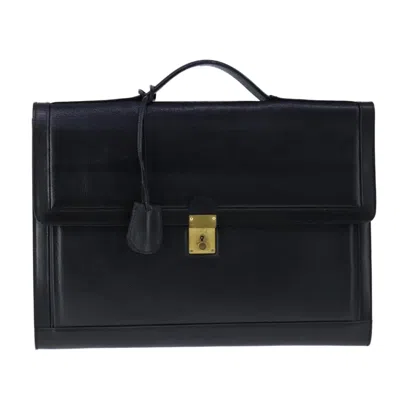 Pre-owned Bally Black Leather Briefcase Bag ()