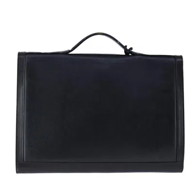 Pre-owned Bally Black Leather Briefcase Bag ()
