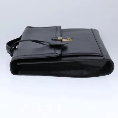 Pre-owned Bally Black Leather Briefcase Bag ()