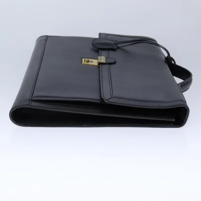Pre-owned Bally Black Leather Briefcase Bag ()