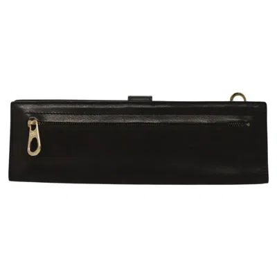 Pre-owned Bottega Veneta Black Leather Clutch Bag ()