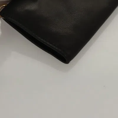Pre-owned Bottega Veneta Black Leather Clutch Bag ()