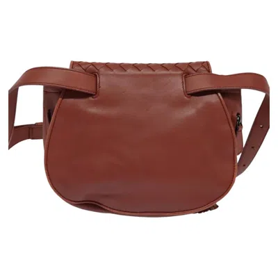Pre-owned Bottega Veneta Intrecciato Brown Leather Shoulder Bag ()