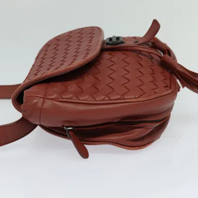 Pre-owned Bottega Veneta Intrecciato Brown Leather Shoulder Bag ()