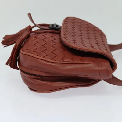 Pre-owned Bottega Veneta Intrecciato Brown Leather Shoulder Bag ()