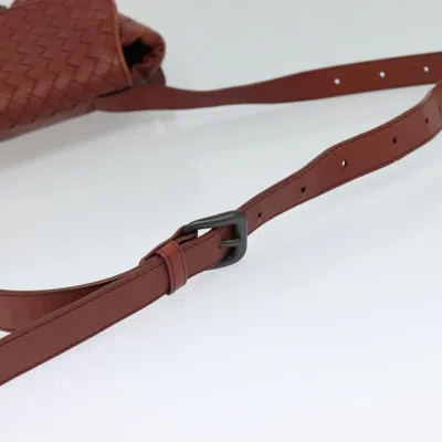 Pre-owned Bottega Veneta Intrecciato Brown Leather Shoulder Bag ()