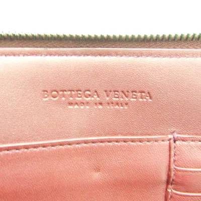 Pre-owned Bottega Veneta Intrecciato Burgundy Leather Clutch Bag ()
