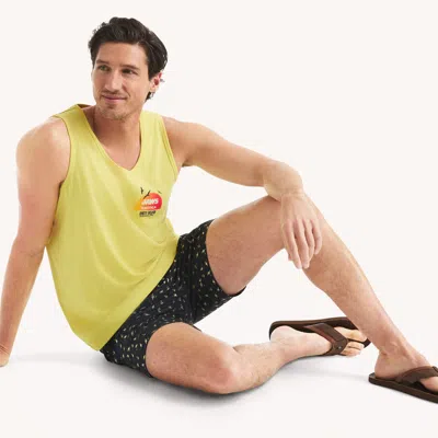 Nautica Logo Tank In Yellow