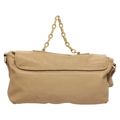 Pre-owned Bulgari Beige Leather Shoulder Bag ()