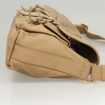 Pre-owned Bulgari Beige Leather Shoulder Bag ()