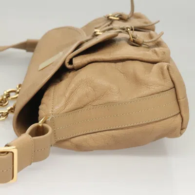 Pre-owned Bulgari Beige Leather Shoulder Bag ()
