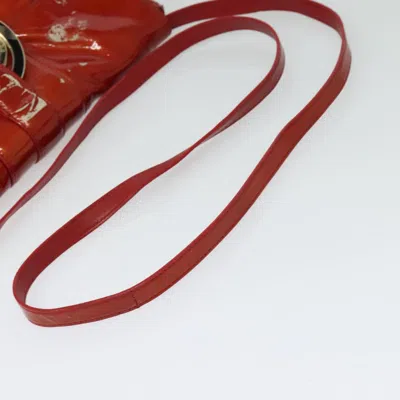 Pre-owned Bulgari Chandra Red Patent Leather Shoulder Bag ()