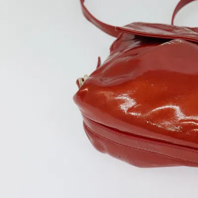 Pre-owned Bulgari Chandra Red Patent Leather Shoulder Bag ()