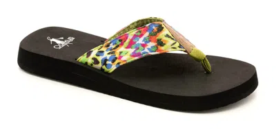 Corkys Footwear Women's Aquaholic Flip Flop In Multi Leopard In Multi
