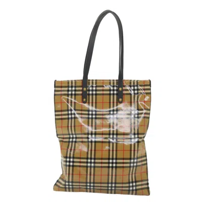 Pre-owned Burberry Beige Canvas Tote Bag ()
