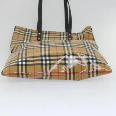 Pre-owned Burberry Beige Canvas Tote Bag ()