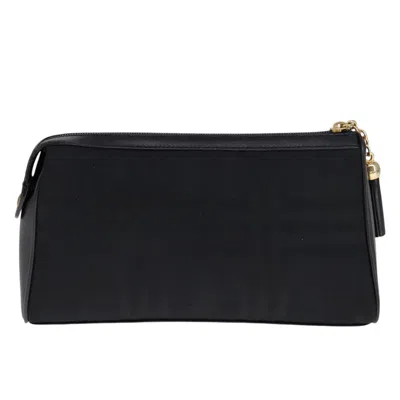 Pre-owned Burberry Black Canvas Clutch Bag ()