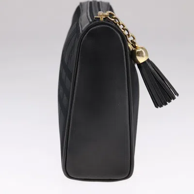 Pre-owned Burberry Black Canvas Clutch Bag ()