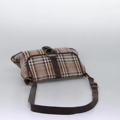 Pre-owned Burberry Blue Label Beige Canvas Shoulder Bag ()