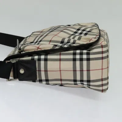 Pre-owned Burberry Blue Label Beige Nylon Shoulder Bag ()