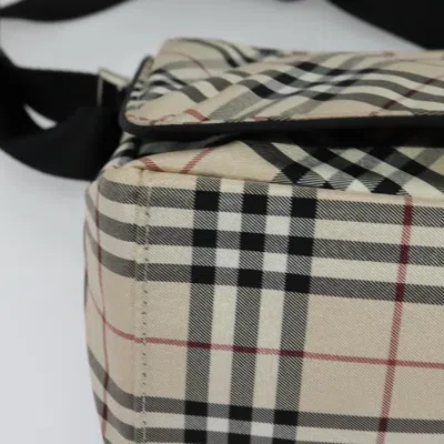Pre-owned Burberry Blue Label Beige Nylon Shoulder Bag ()