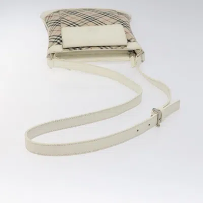 Pre-owned Burberry Nova Check Beige Canvas Shoulder Bag ()